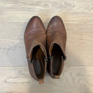 Lucky brand leather ankle boot